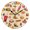 Black, variant on Burger Cola Pattern Wall Clock 10in Round Artistic Oil Painting Home Decor Desk Table Clock