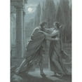 thumbnail image 2 of Heinrich Friedrich Füger 19x24 Black Ornate Framed Double Matted Museum Art Print Titled: Lais Taking Aristipp by Surprise Ca. 1801 (Mid-18th-Early 19th Century), 2 of 5