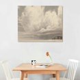 thumbnail image 2 of PIKWEEK  Framed Wall Art Home Decor Classical Cloud Study Canvas Prints Wall Decorations Bathroom Decor Wall Art, 2 of 4