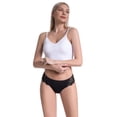 thumbnail image 4 of Flonica Lace Hipster Panties for Women, Women's Underwear Tangas, Seamless No Show Underwear, Pack of 5 Black Color, 4 of 5