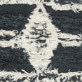 thumbnail image 6 of SAFAVIEH Kenya Charla Braided Abstract Fringe Area Rug, Charcoal/Ivory, 6' x 9', 6 of 6