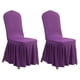 thumbnail image 1 of Juego de 2 fundas para sillas de comedor, fundas para sillas de comedor con faldón, fundas de asiento lavables y protectoras para decoración del hogar o fiestas, 1 of 5