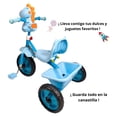 thumbnail image 3 of Triciclo infantil dinosaurio con luces y sonidos 3 a 5 años - Azul, 3 of 7