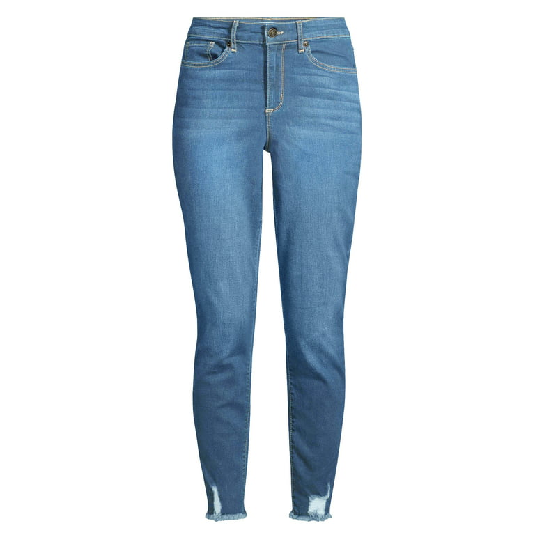 Sofia Vergara Rosa High Rise Curvy Skinny Ankle Light Blue Jeans NWT Size 8