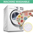 thumbnail image 6 of Pioneer Flower Floral Print Pattern Square Tablecloth, Waterproof Wipeable Spillproof Washable Table Cover for Home Kitchen Party Decor, 60"x60", 6 of 6