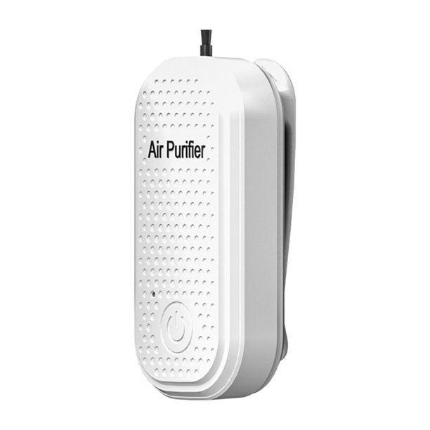 Collar portátil purificador de aire USB humo recargable polvo anión polen blanco Zulema Purificador portátil