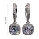 thumbnail image 3 of HomeKingdee Fashion Women's Ear Hook Earrings with Square Zirconia - Shimmering Eye-Catching Dangle Earrings for Daily Wear and Formal Occasions, 3 of 6