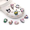 thumbnail image 4 of 2023 amuletos de zapatos de dibujos animados de gatito rosa, amuletos de cocodrilo de diseñador personalizados de personaje amarillo de hello kitt para chicas lindas, 4 of 4