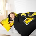 thumbnail image 4 of Manfei Baseball Print Bedding Comforter Set 2pcs for Boys Girls, Sport Monogrammed Twin Comforter Sets, Personalized Letter A Bedding Set, Microfiber Bedroom Decor, 4 of 8