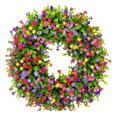 thumbnail image 1 of 30cm Flower Garland Easy Care Photo Prop Full Bloom Door Hanging Wreath Pendant Courtyard Decor, 1 of 5
