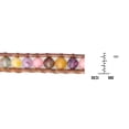 thumbnail image 3 of Mix Magic Quartz Stone Snake Cord Wrap Leather Bracelet, 3 of 4