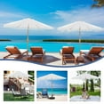 thumbnail image 5 of Autlaycil 7.5 ft Patio Umbrella with Fringe, Beach Pool and Yard, White, 5 of 8