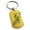 Gold, variant on Stainless Steel Striking Tiger Engraved Dog Tag Keychain Keyring