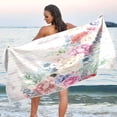 thumbnail image 6 of Dreamtimes Flower and Leaf Bouquet Beach Towel Super Soft Microfiber Sand Free Beach Towels, Oversized Camping Pool Towel, Lightweight, Breathable & Quick Dry Towels, 31x71in, 6 of 7