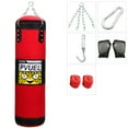 thumbnail image 6 of Punching Bag Thai MMA Training Fitness Workout Sandbags Boxing Bag With 2 Boxing Punching Gloves Bandages -Red, 6 of 9