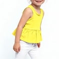 thumbnail image 4 of Plebaso Toddler Baby Girls Tank Tops Sleeveless Ruffle Hem Tops Little Girls Cute Cotton Summer Clothes, 4 of 5