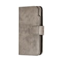 thumbnail image 4 of Allytech Flip Case for Galaxy S20 6.2", Premium PU Leather Shockproof Full Protection 9 Cards Slots Magnetic Clasp Folio Style Wallet Case Cover for Samsung Galaxy S20, Gray, 4 of 10