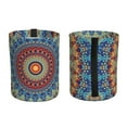 thumbnail image 2 of Naloa Round Mandala Car Trash Can Garbage Car Accessories Trash Can Car Waste Bin for for Driver and Passenger Any Vehicle, 2 of 7