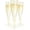 Gold Glitter, variant on Set of 24 Silver Glitter Plastic Champagne Flutes - 4.5 oz Capacity - Shatterproof Durable Disposable Glasses - Elegant Design - Ideal for Weddings, Cocktail Parties, and Outdoor Celebrations