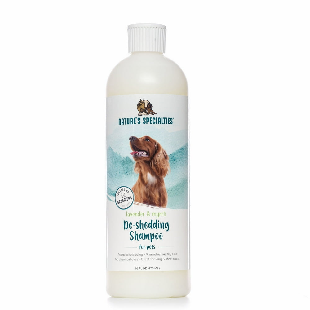 Nature's Specialties Deshedding Dog Shampoo Lavender Myrrh 16oz
