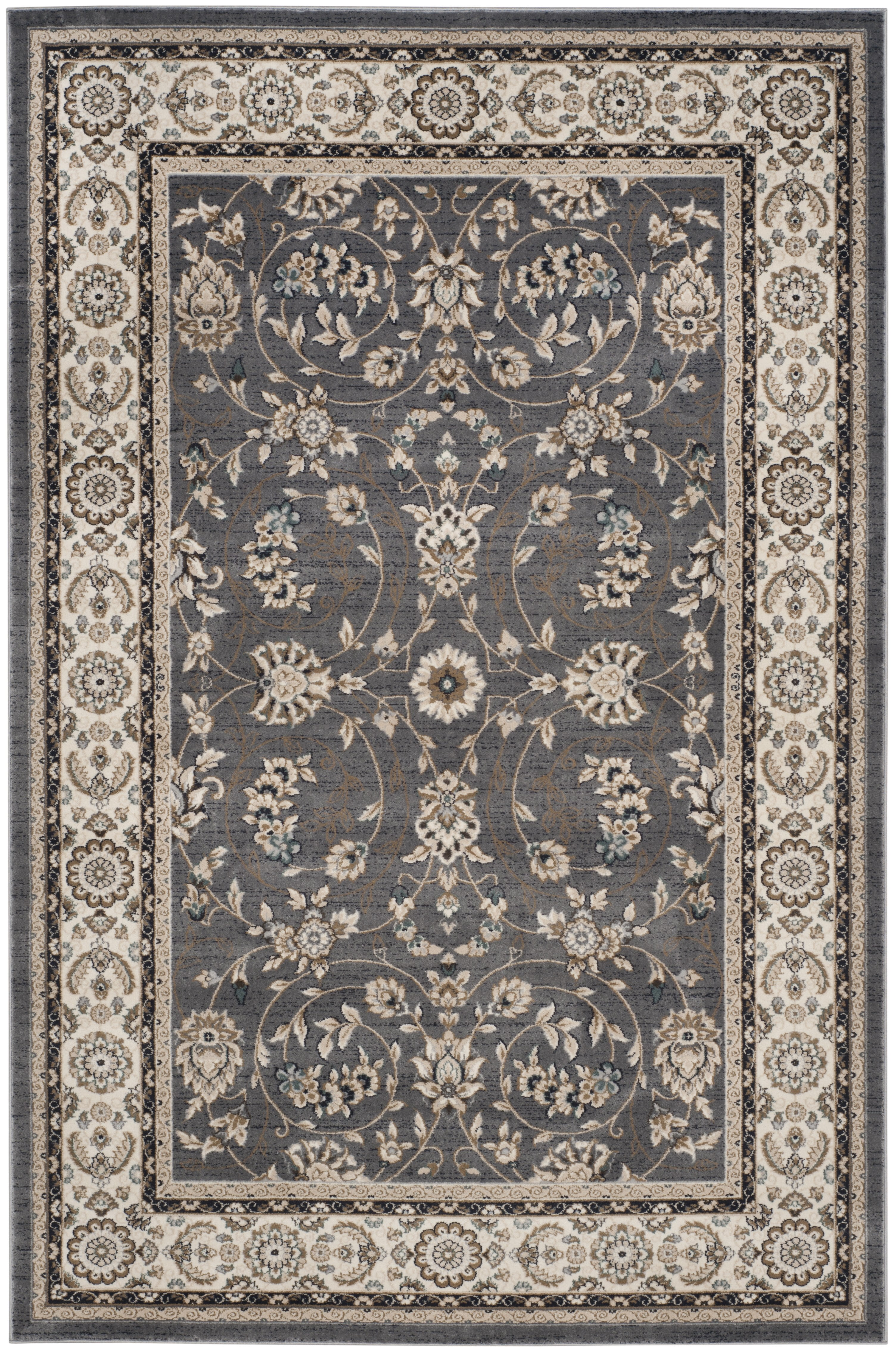 Safavieh Lyndhurst Janel Floral Area Rug, Gray/Cream, 11' x 15'