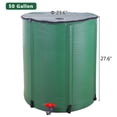 thumbnail image 5 of SYNGAR 50 Gallon Rain Barrel, Portable Rain Barrel Water Tank, Collapsible Rainwater Collection System Storage Container, Garden Water Collector Barrel, Green, D6693, 5 of 8