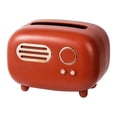 thumbnail image 1 of Retro Radio Pattern Tissue Box, ABS Material Modern Artistic Touch Practical Family Gifts for Home Office, 1 of 5