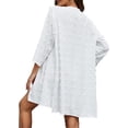 thumbnail image 2 of Womens Swimsuit Cover Up Shirt Dress Traje de baño Beach Coverup Traje de baño Bañador Blanco XL Blanco XL Xishao ropa, 2 of 2
