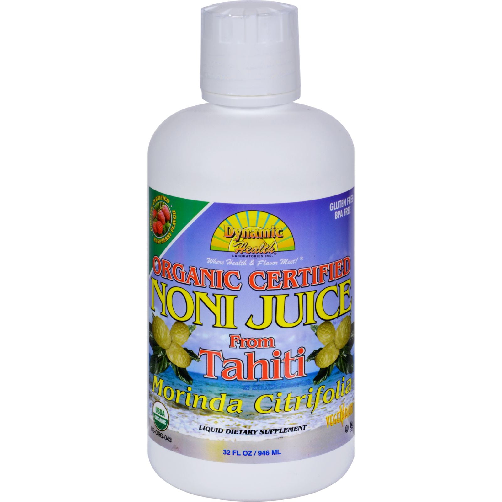 Dynamic Health Noni Juice from Tahiti Raspberry 32 fl oz