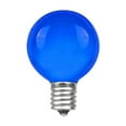 thumbnail image 2 of Novelty Lights 100 Feet Blue G50 Globe Outdoor Patio String Lights, Brown Wire, 2 of 4