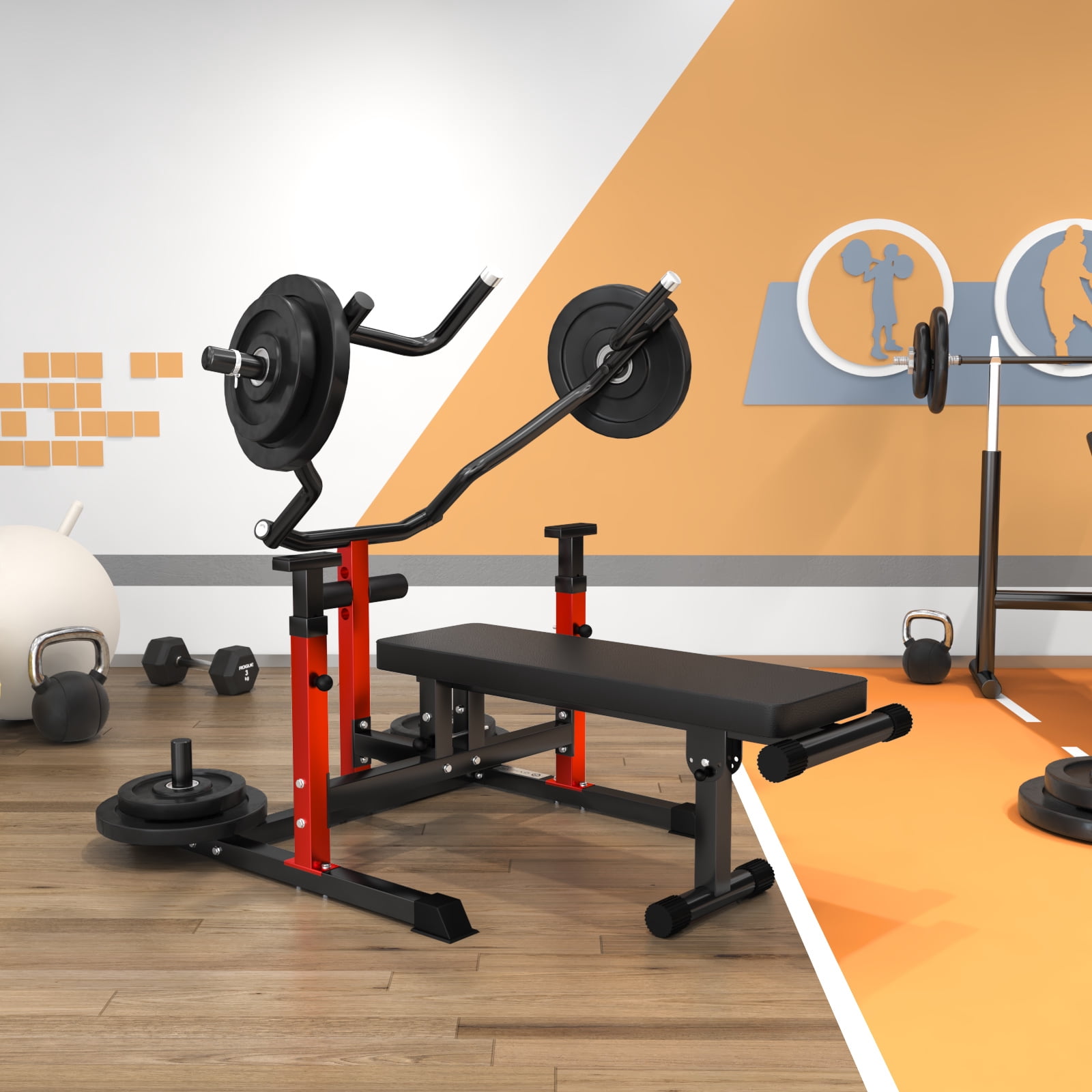 GYHPD Foldable Weight Bench for Chest and AB Workouts