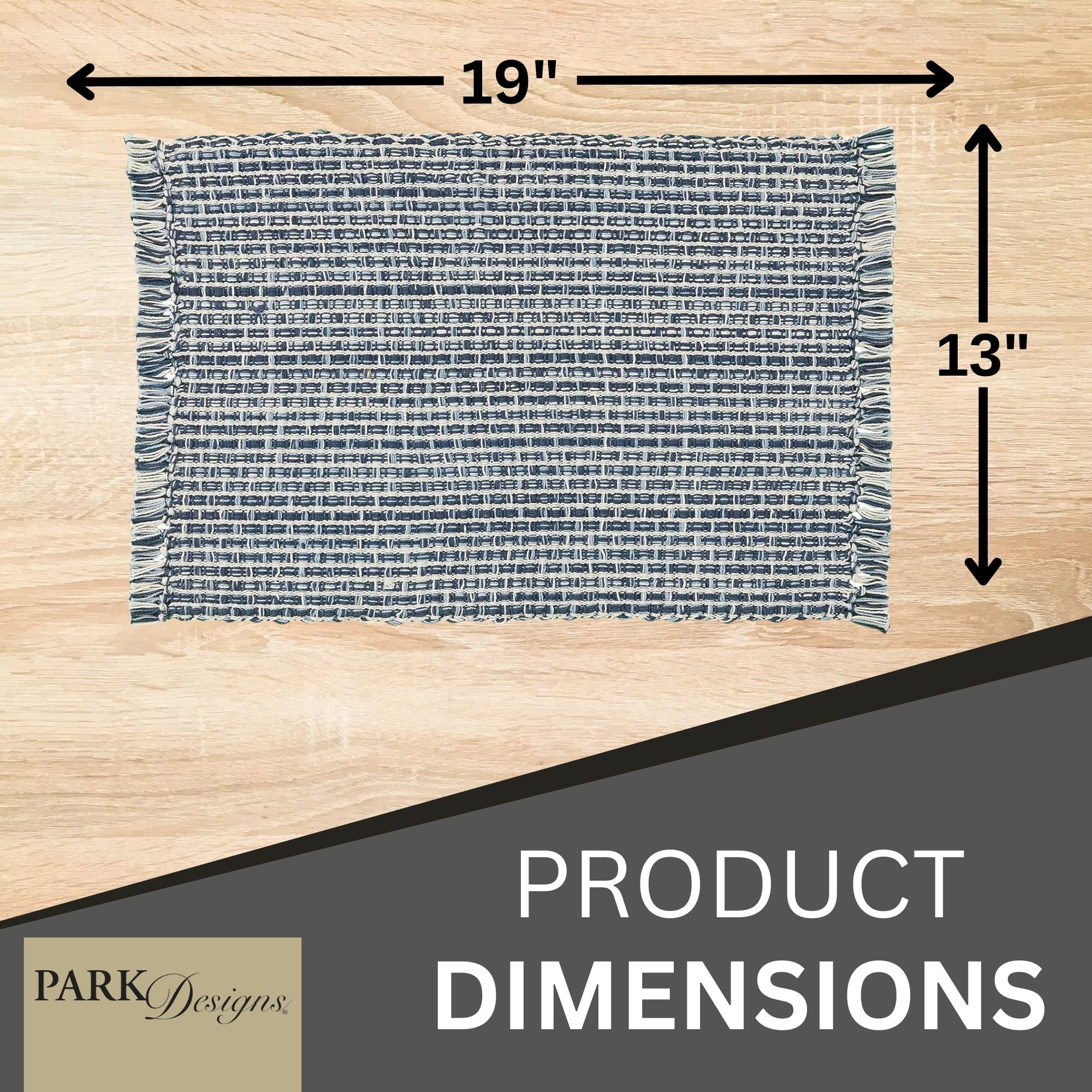 Park Designs Denim Tweed Placemat Set of 4
