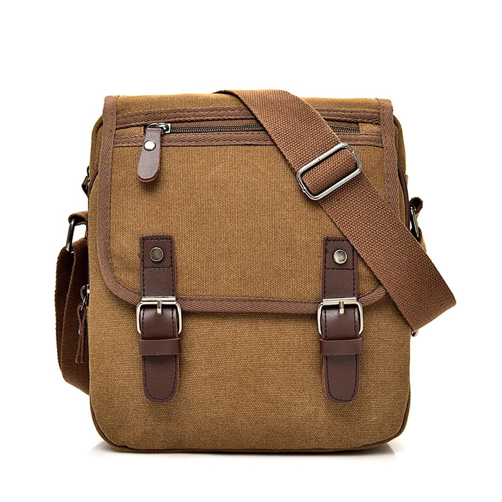 Retro Trend Multi-Function Large Capacity Men&#39;s Business Canvas Bag Shoulder Bag - literacybasics.ca ...