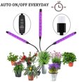 thumbnail image 3 of LED Clip de sincronización Luces de cultivo Cuello de cisne ajustable Lámpara de crecimiento de plantas de jardinería de invernadero interior 3 Cabezales 45W Advancent LED1670-00B, 3 of 6
