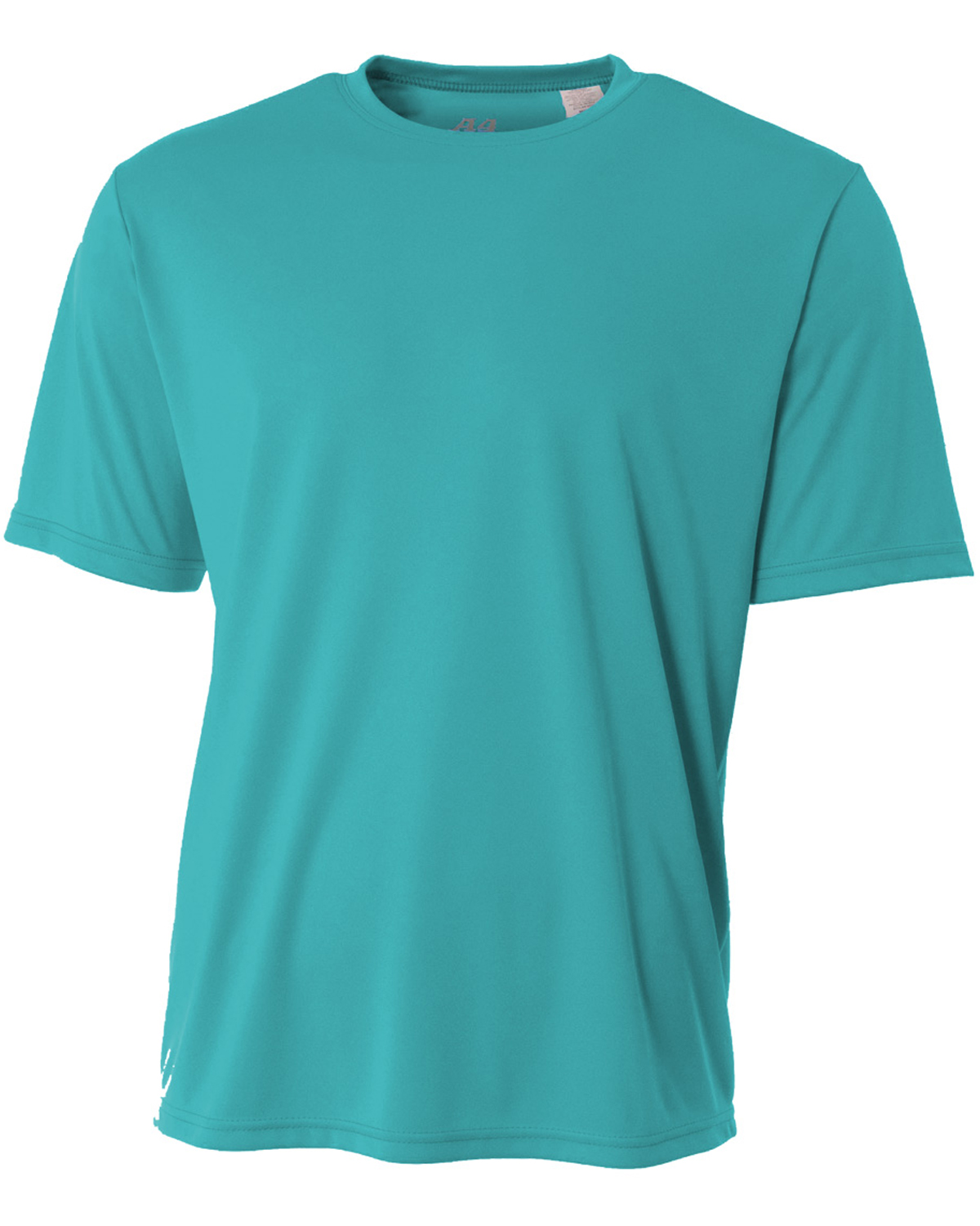 teal shirt