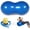 Blue, variant on Peanut Ball for Kids Therapy,Anti-burst Exercise Ball With Pump 90x45cm Yoga Ball Gym Quality Fitness Ball for Pregnancy Birth Exercise Physical Therapy, for Training, Women, Men