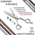 thumbnail image 3 of Professional Hair Cutting Scissors 6.3 Inch Thinning Shears with Ergonomic Handle for Salon and Home Use, 3 of 8