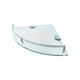 thumbnail image 2 of Wosthever Estante de esquina Suspensión Riel de vidrio SUS304 Baño de acero inoxidable Ducha Ventilador en forma de estante Vidrio templado Juegos de accesorios de baño Capa individual, 2 of 6