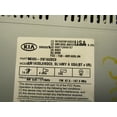 thumbnail image 2 of Pre-Owned 2014-2016 Kia Sportage AM FM CD Radio Receiver OEM LKQ - Verify Specific Vehicle Fitment In Description - (Good), 2 of 3