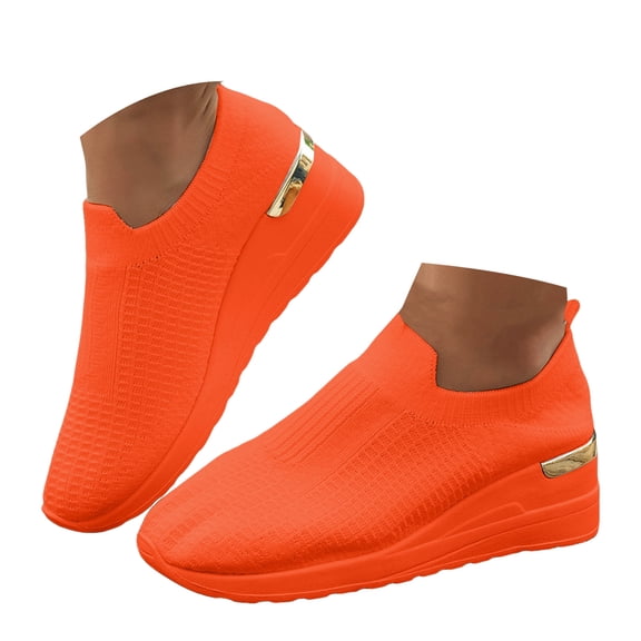 Mostsola Walking Shoes Women Slip on Sneakers Lightweight Sock Shoes Non-Slip Casua Tennis Shoes
