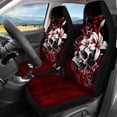 thumbnail image 2 of Binienty Floral Skull Car Seat Covers 4-Piece Set Universal Automotive Bucket Seat Covers for Truck SUV Sedan Stretchable Comfortable Bench Protectors Washable Fabric, 2 of 7