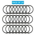 thumbnail image 2 of WSBArt 24Pcs Shower Curtain Rings, Rustproof Decorative Shower Curtain Hooks for Bathroom Shower Rod, Metal Round Shower Rings Hooks for Curtain, Loose Leaf Rings, Black, 2 of 8