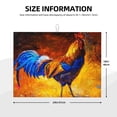 thumbnail image 2 of Fotbe Colorful Rooster Alfombrilla de Secado para Cocina con Estampado, 18x24 Pulgadas, 2 of 7