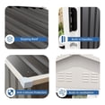 thumbnail image 6 of CQSXDA 6 x 4 FT Metal Outdoor Storage Shed with Shelves and Rack for Lawn and Bike Storage in Your Backyard, 6 of 8