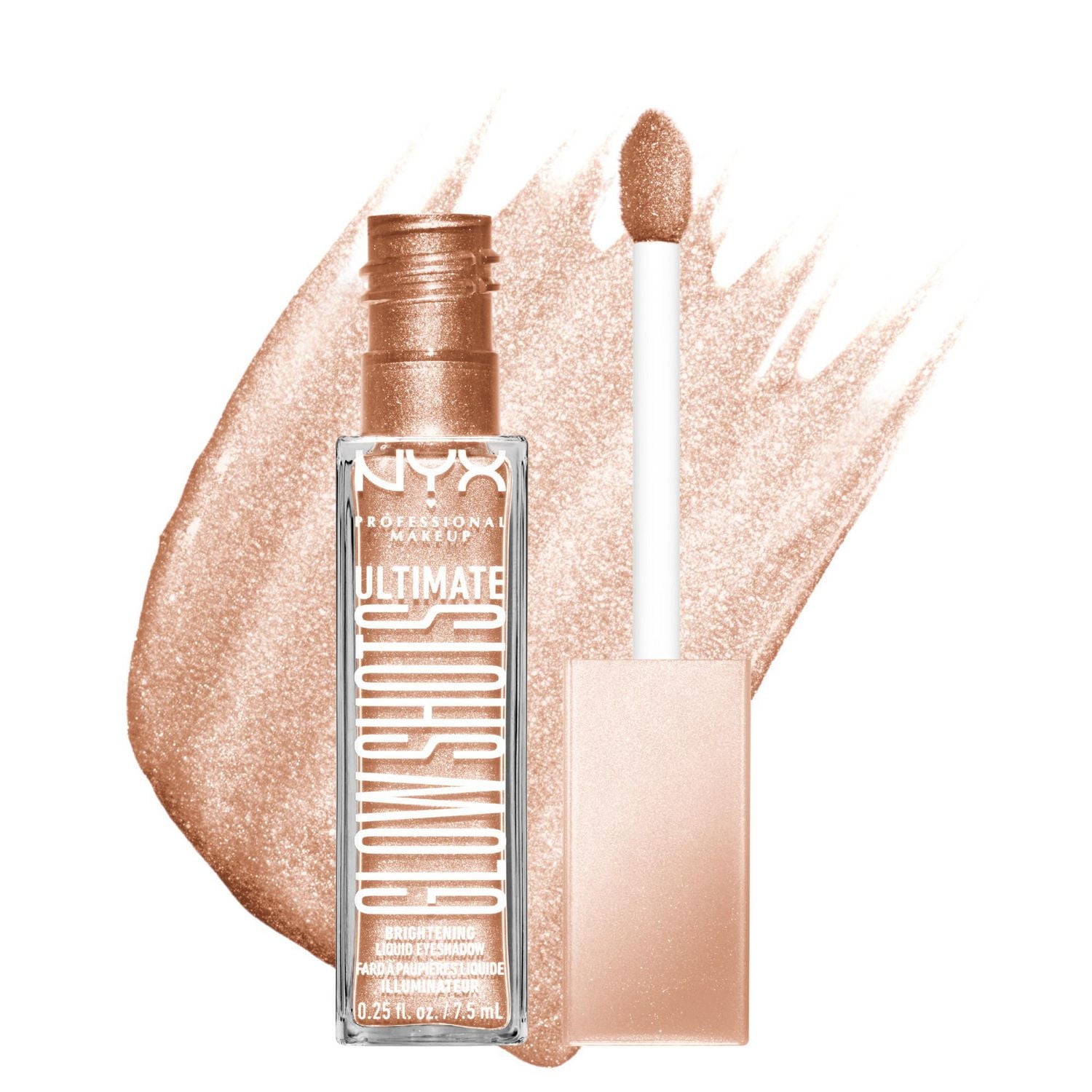 NYX PROFESSIONAL MAKEUP, Ultimate Glow Shots, Liquid Eyeshadow, 12hr wear - TWISTED TANGERINE