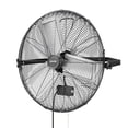 thumbnail image 1 of Ventilador de pared VEVOR, ventilador colgante de pared de 61 cm (24 pulgadas), 3 velocidades, amplio flujo de aire, ángulo de rotación ajustable, control mecánico, potente para la industria, negro., 1 of 9