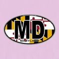 thumbnail image 3 of CafePress - Maryland MD Oval (W/Flag) T Shirt - Women's Nightshirt, 3 of 4