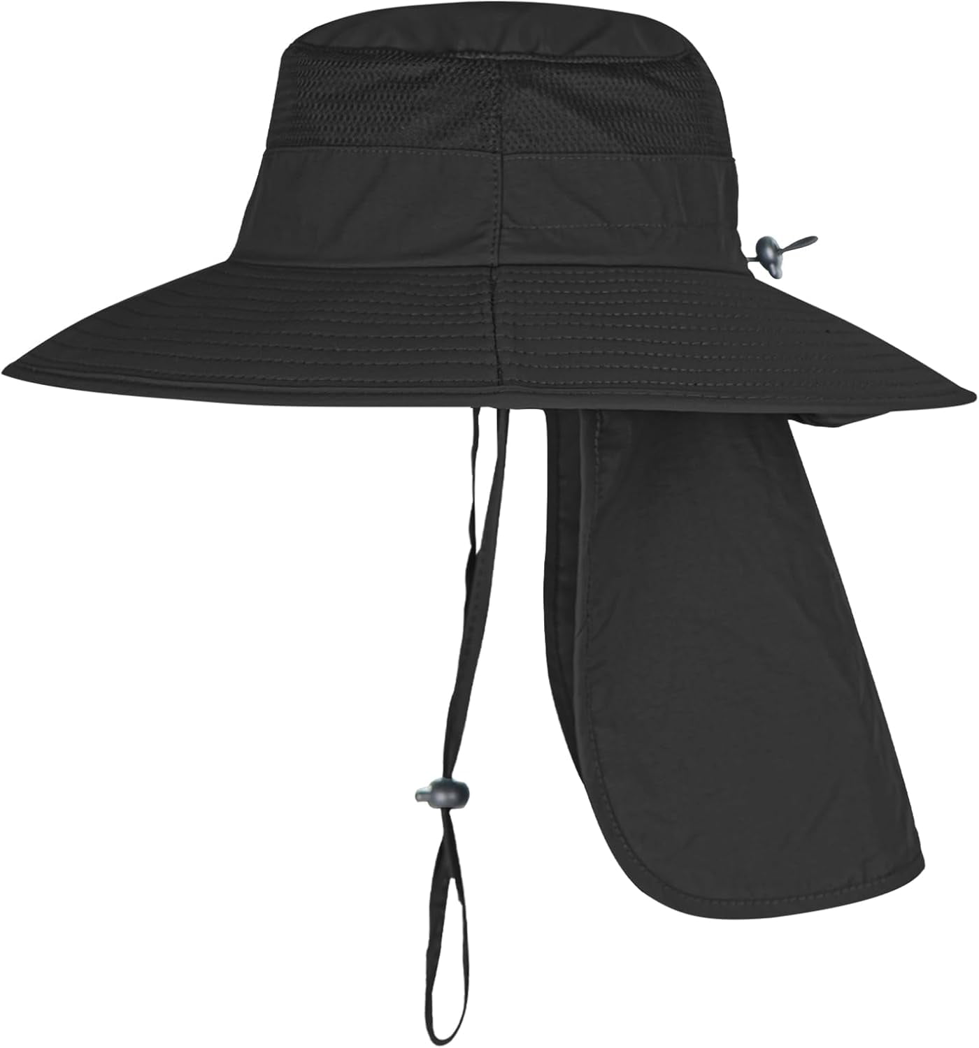 Stcylzfu Breathable UPF 50+ Fishing & Safari Hat with Wide Brim and Protective Neck Flap for Extended Sun Exposure