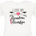 thumbnail image 4 of Inktastic I Love My Grandma and Grandpa Heart and Arrows Boys or Girls Long Sleeve Baby Bodysuit, 4 of 5
