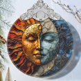 thumbnail image 1 of Adorno colgante Jocidea Sun Moon, vitral 7x9 cm, 1 of 6